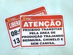 Placa de Sinalização em PVC (PS)